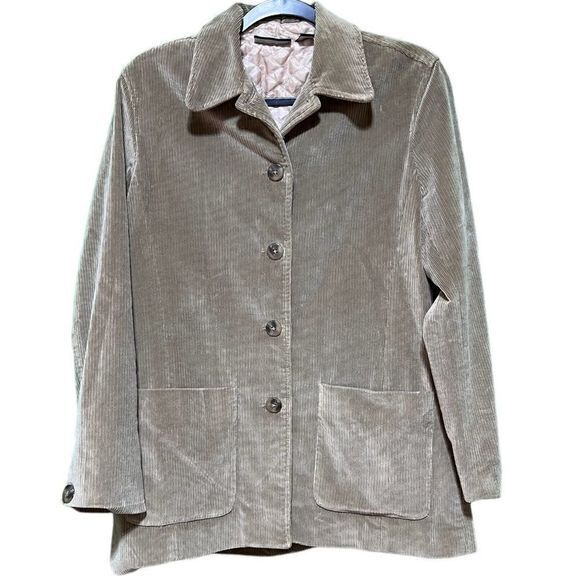 Liz Claiborne Size Small Tan Corduroy Blazer Sports‎ Jacket - Picture 1 of 6